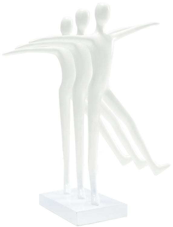 statuettes en équilibre